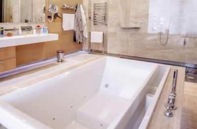 Refinished Bathtub in Bathroom
